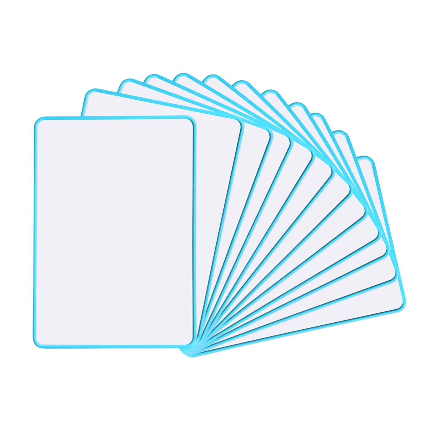 A4 Double Sided Magnetic Erasable MDF Plain Whiteboard With Blue Border