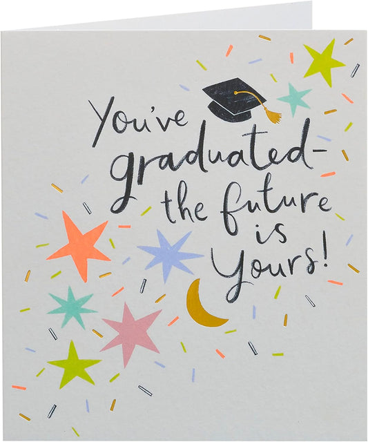 Fun Confetti Design Graduation Card congratulations 