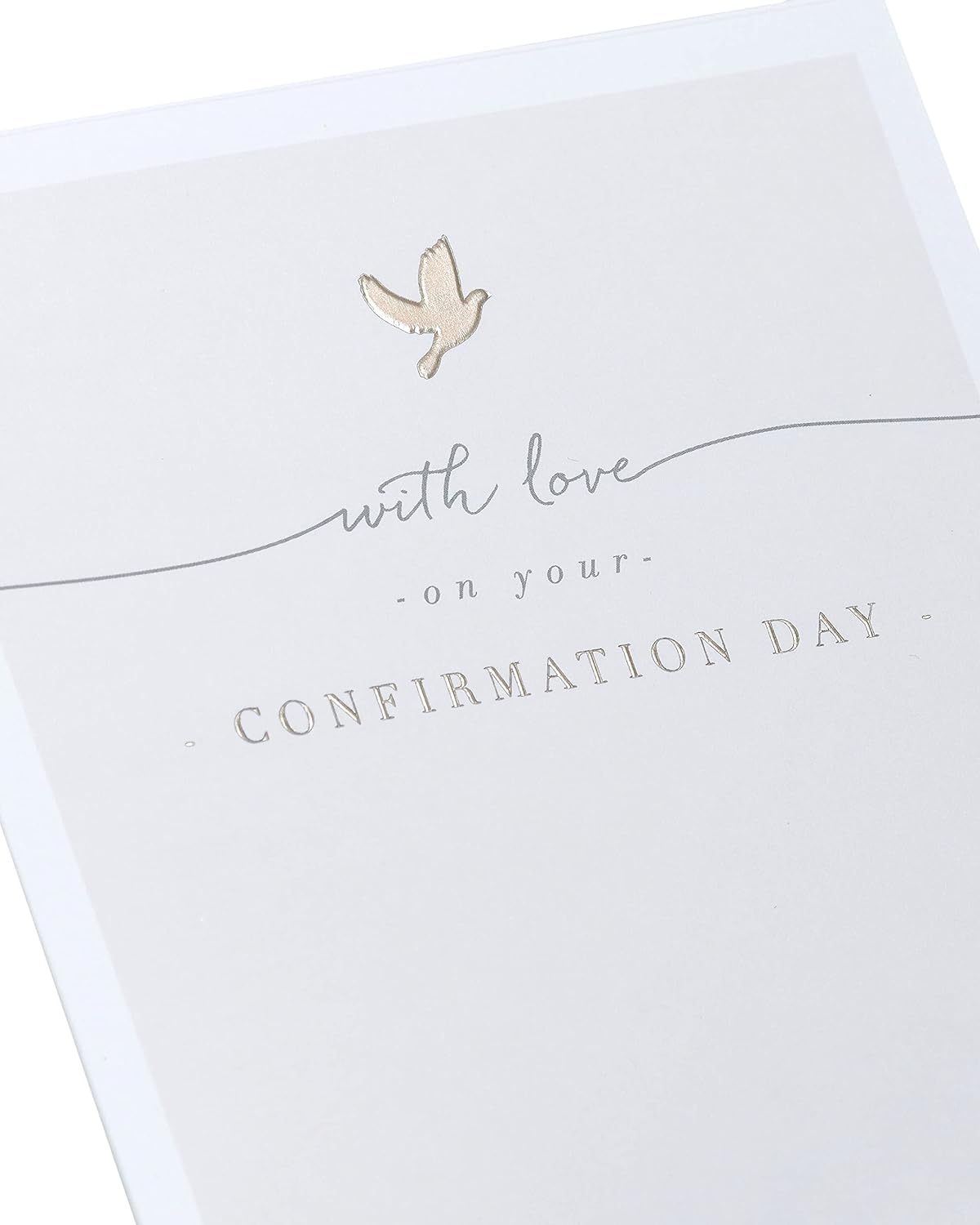 Beige Dove Design Confirmation Card