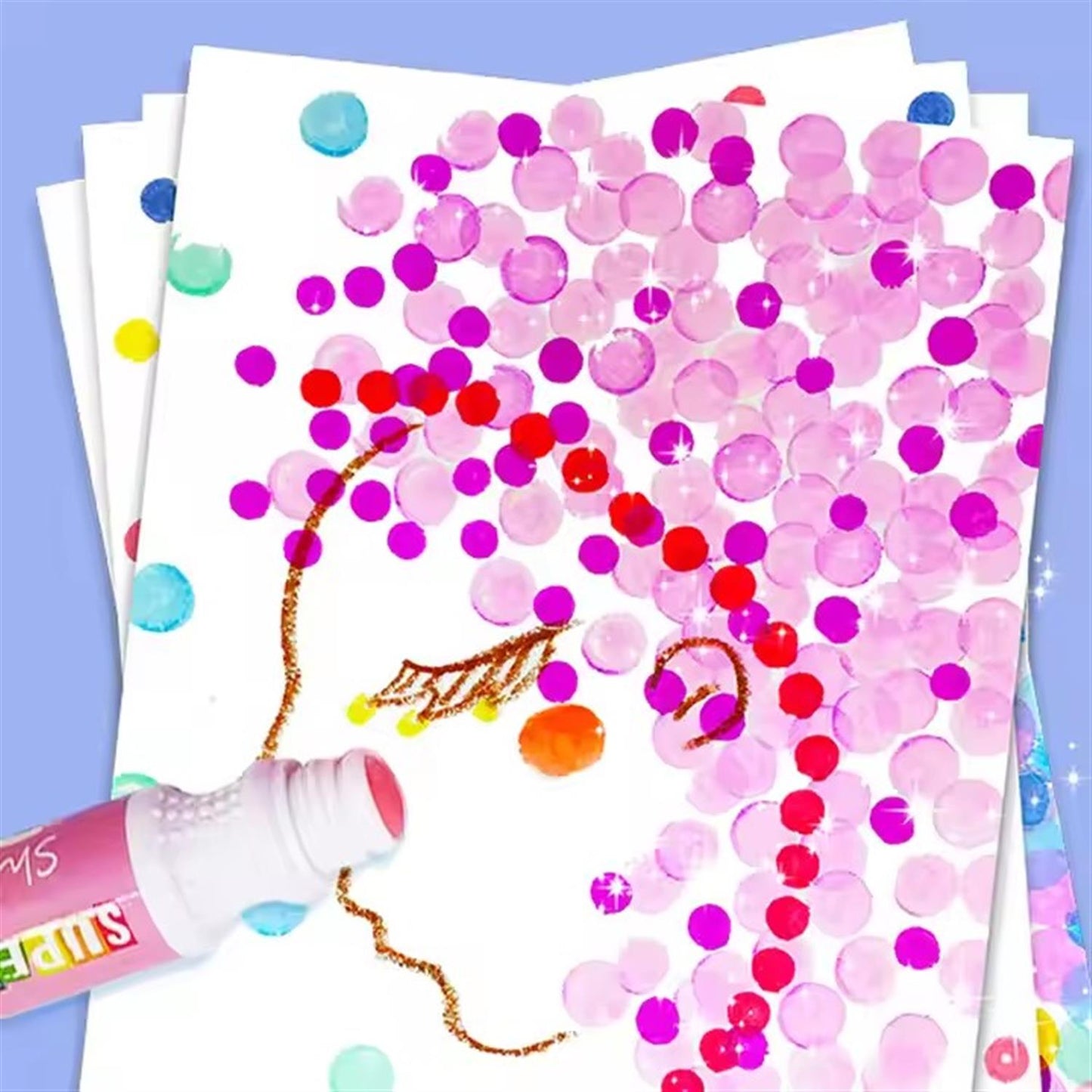 Pack of 8 Bright Washable Dot Markers