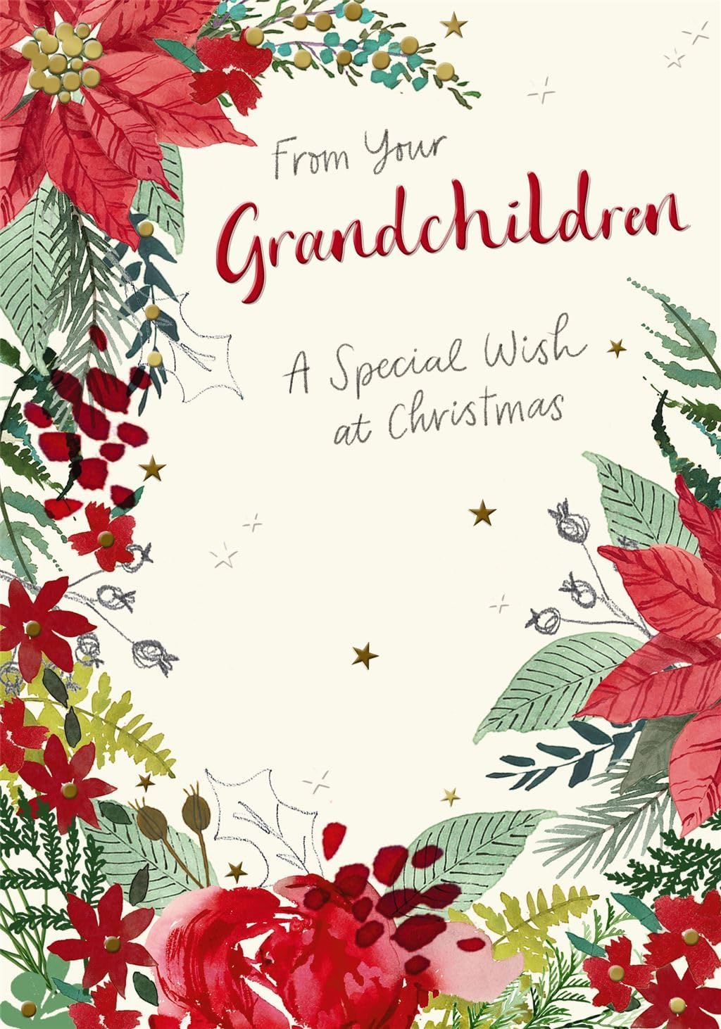 Special Holiday Wish From Grandchildren Christmas Card