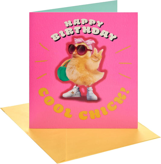 Cool Chick Design Birthday Card