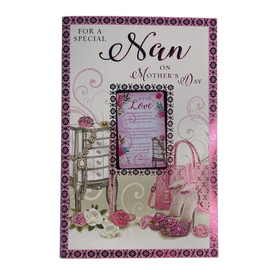 For A Special Nan Shoes And Purse Design Mother's Day Card