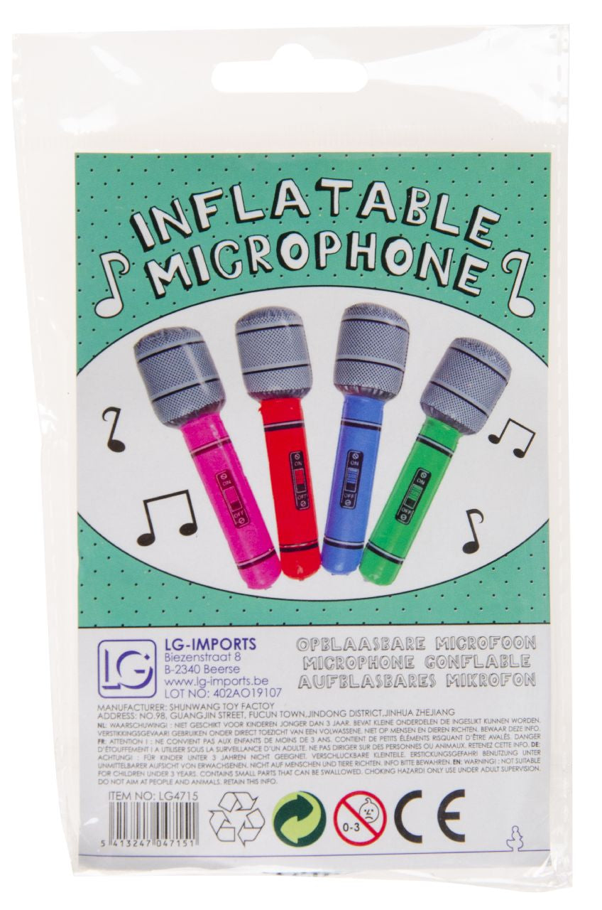 Pack of 12 Inflatable Mini Echo Mics