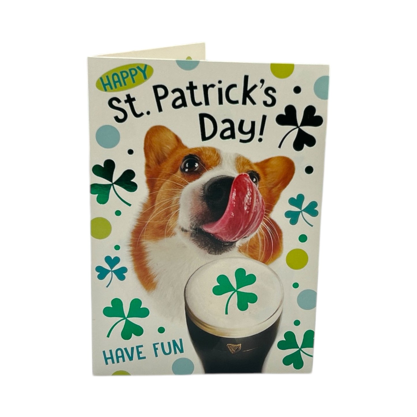 Cute Dog Design St Patrick's Day Card