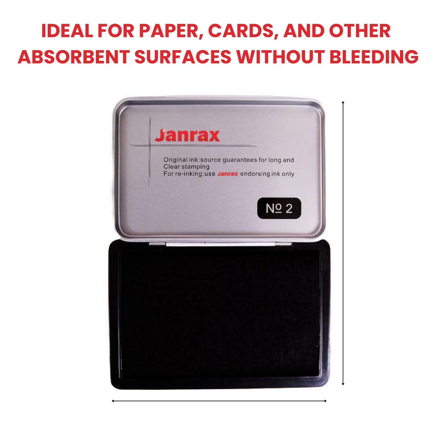 Blue Ink Stamp Pad 122 x 48mm – Long-Lasting Ink Pad for Clear, Consistent Impressions