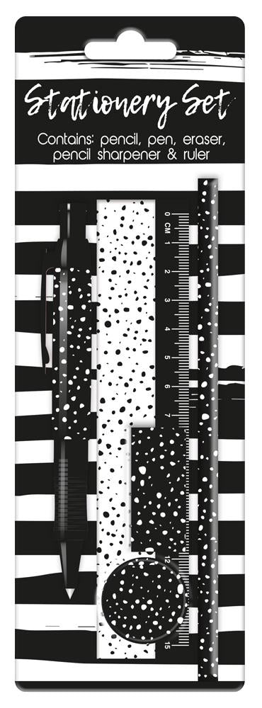 Spots Stripes Design Stationery Set