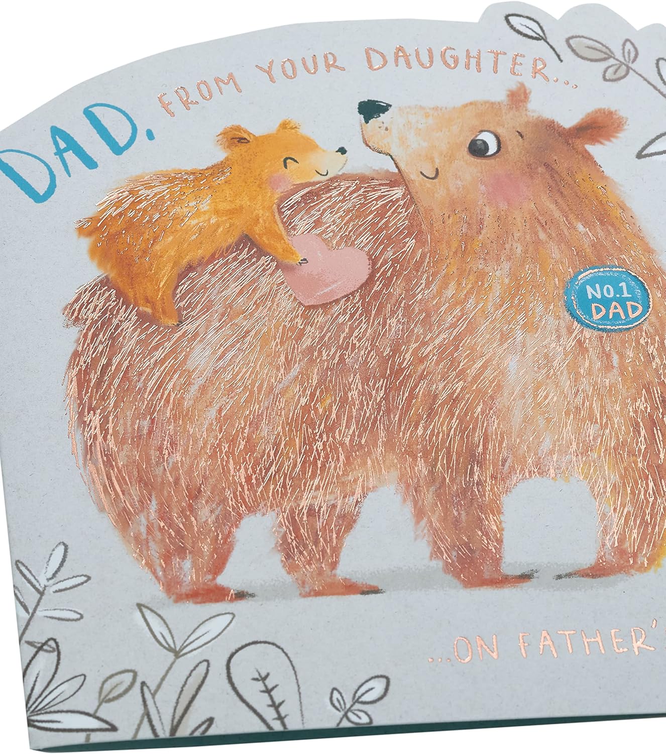 Cute Bear Design From Daughter Father's Day Card 
