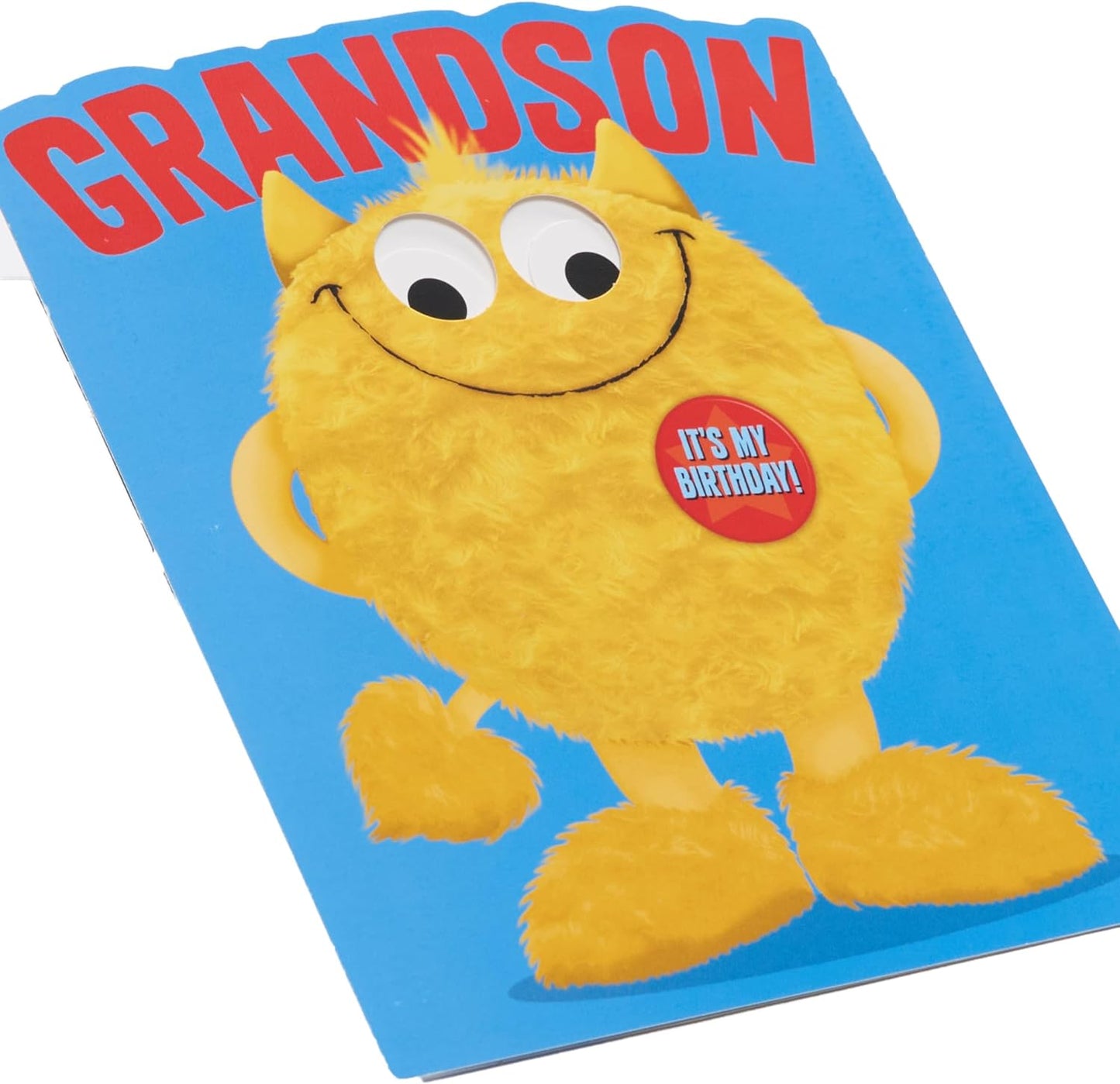 Googly Eyed Monster Design Grandson Birthday Card