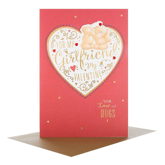 Hallmark Forever Friends Girlfriend Valentine's Day Card "Love and Hugs"