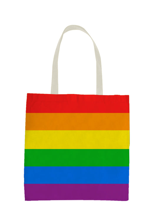 Pack of 6 Pride Flag Rainbow LGBT Flag Shopping Tote Bags