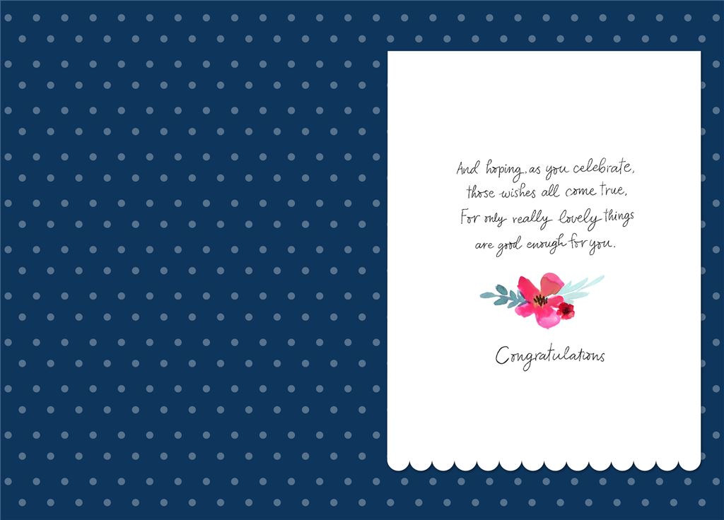 Willow Bouquet Flowers and Butterflies Design 21st Birthday Card