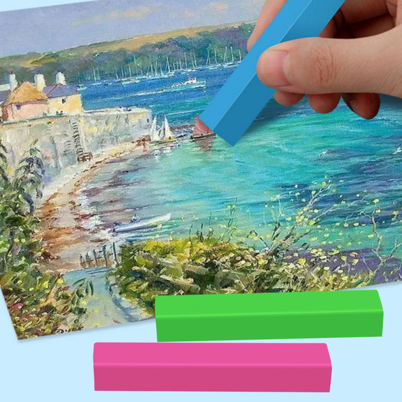 3x Pack of 24 Soft Pastel Chalk Assorted Colours