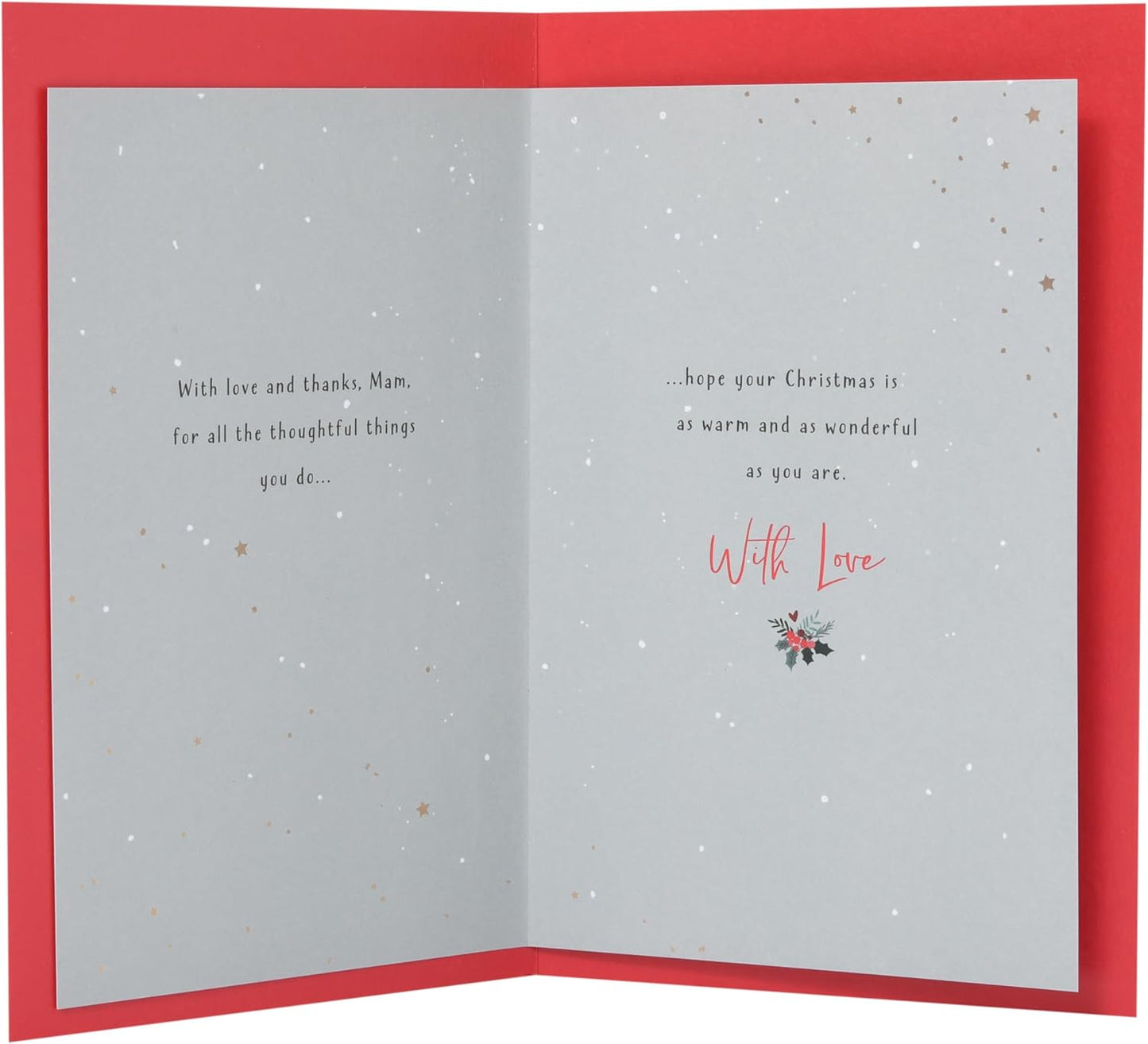 Wreath Design Mam Christmas Card