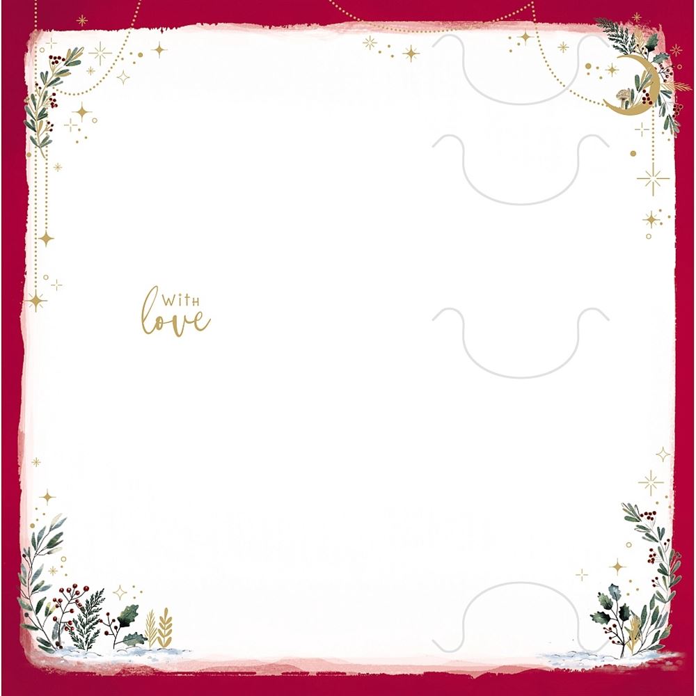 Bear Offering Gift Money Wallet Christmas Card