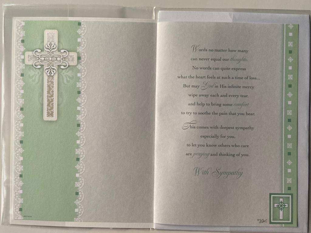 With Deepest Sympathy Sentimental Card