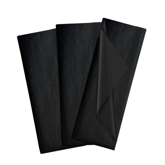Pack of 200 Black Acid Free 50 x 70cm Tissue Paper Sheets