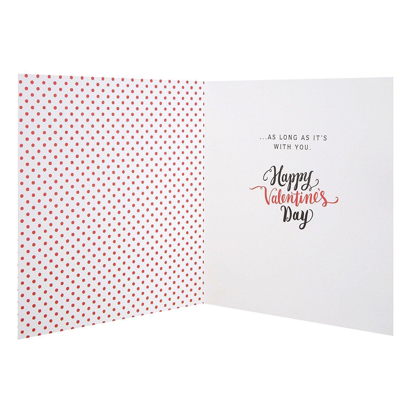 'As Long As It's With You' Valentine's Day Card