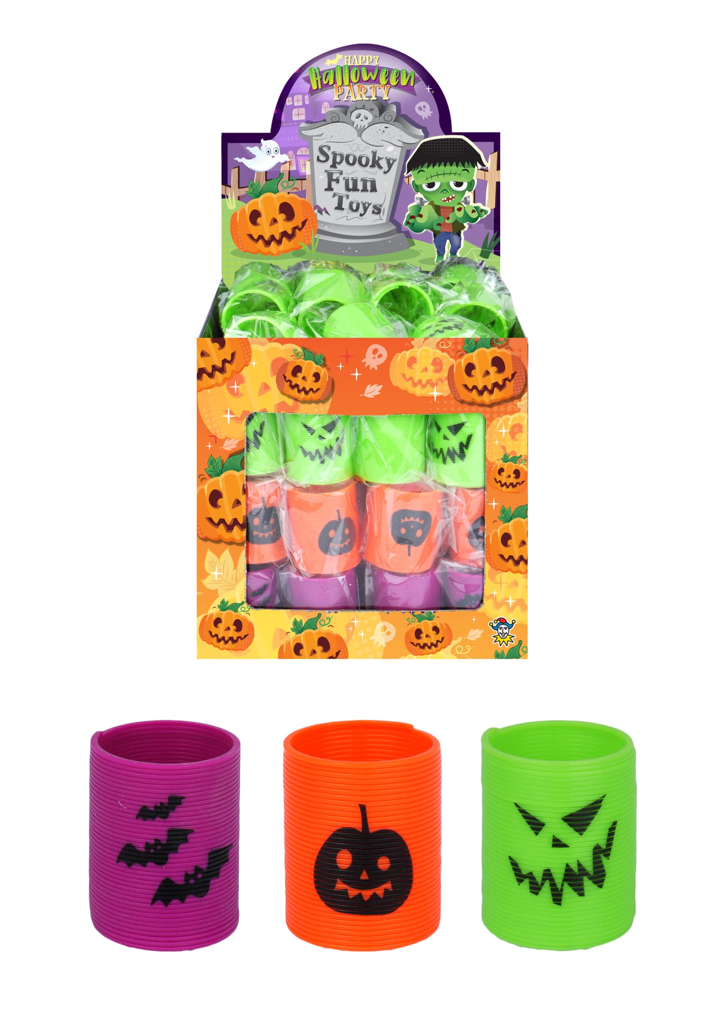 Pack of 6 Halloween Springs 3cm
