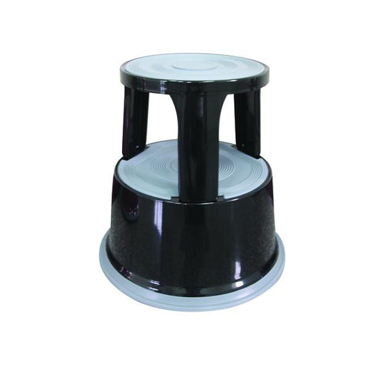Q-Connect Metal Step Stool Black KF04845