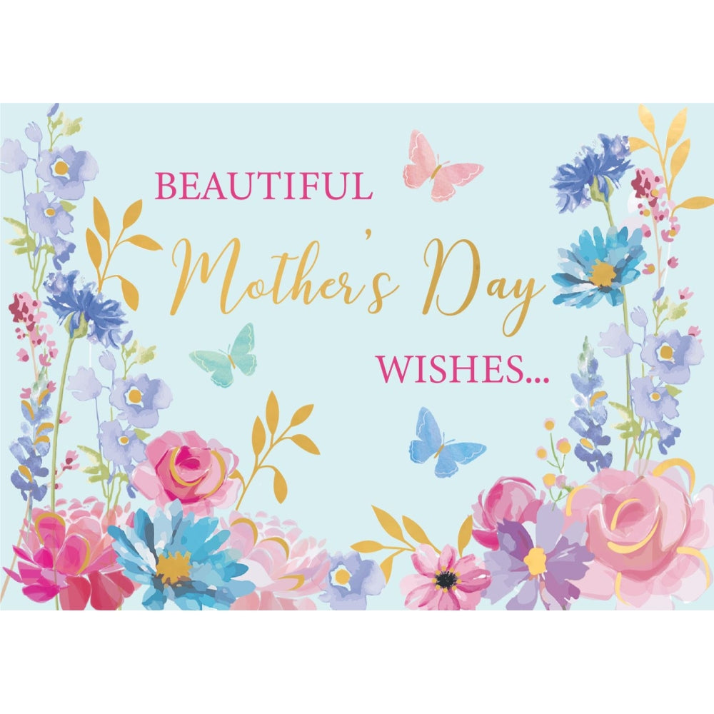 Beautiful Wishes Flutteringly Fabulous! Mother's Day Pop Up Card