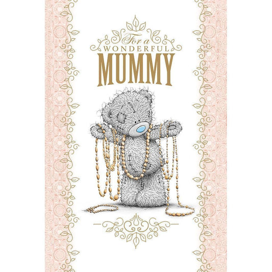 Wonderful Mummy Bear Wearing Beads Jewellery Design Mother's Day Card