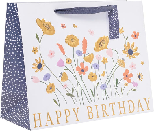 Wild Valley Flowers Design Large Gift Bag