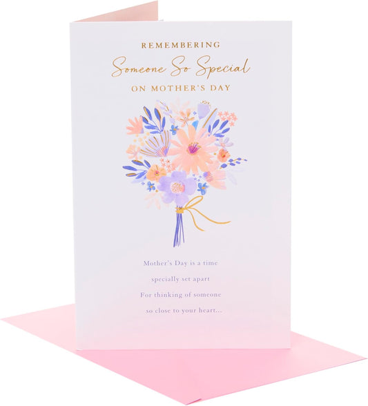 Painted Bouquet Of Flowers For Someone Special Mother's Day Card