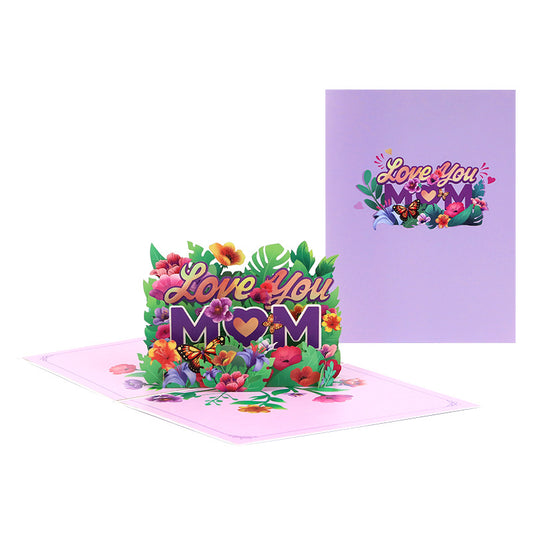 Purple Petals for MOM 3D Pop Up Mother's Day Card