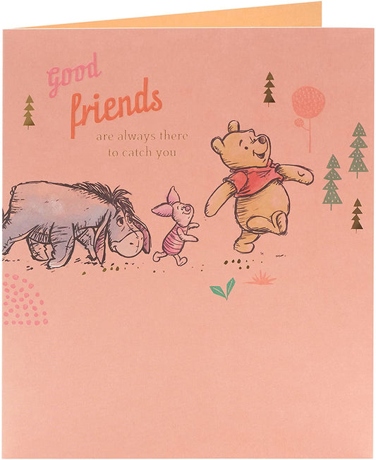 Good Friends Cute Winnie The Pooh Birthday Card