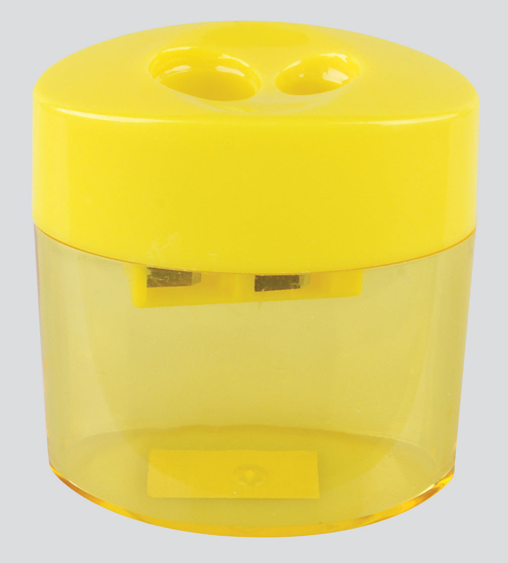 Pack of 24 2 Hole Cannister Pencil Sharpeners