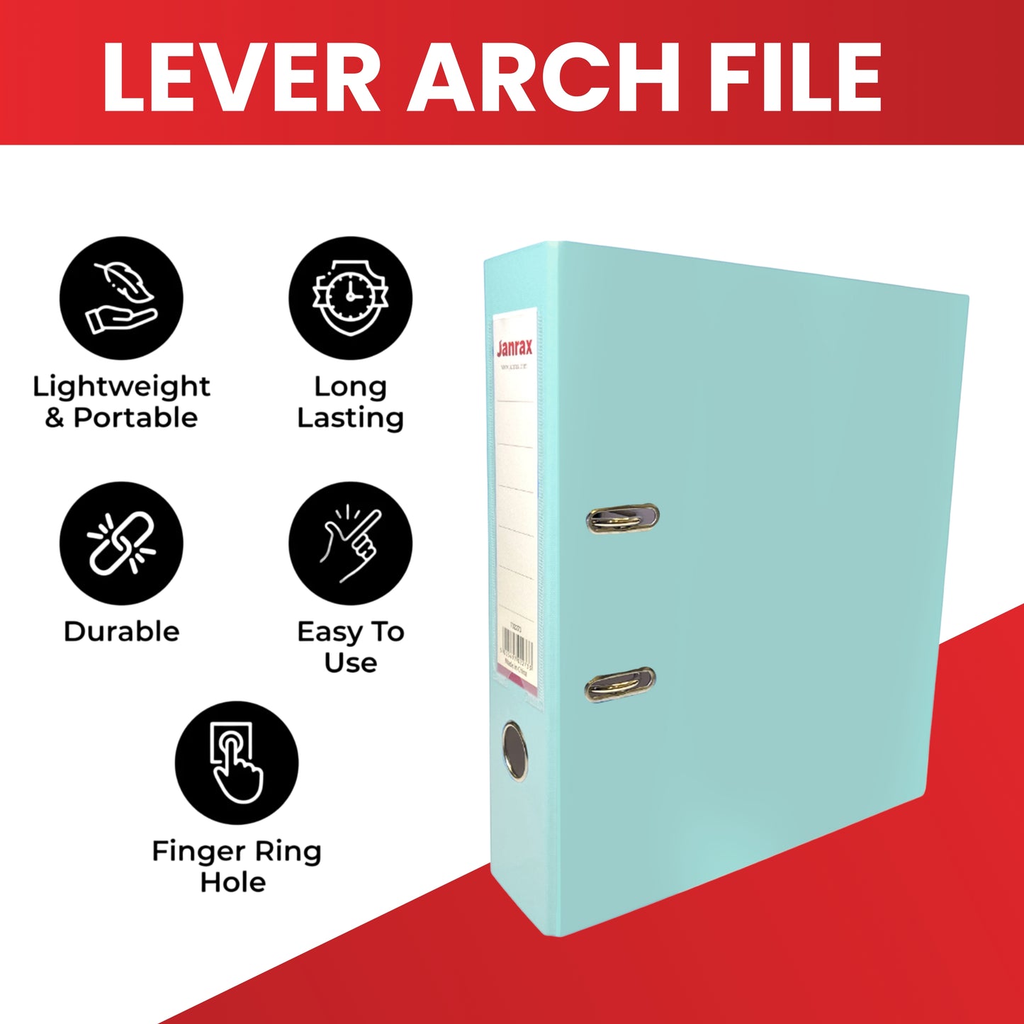 Pack of 10 A4 Pastel Purple Paperbacked Lever Arch Files by Janrax