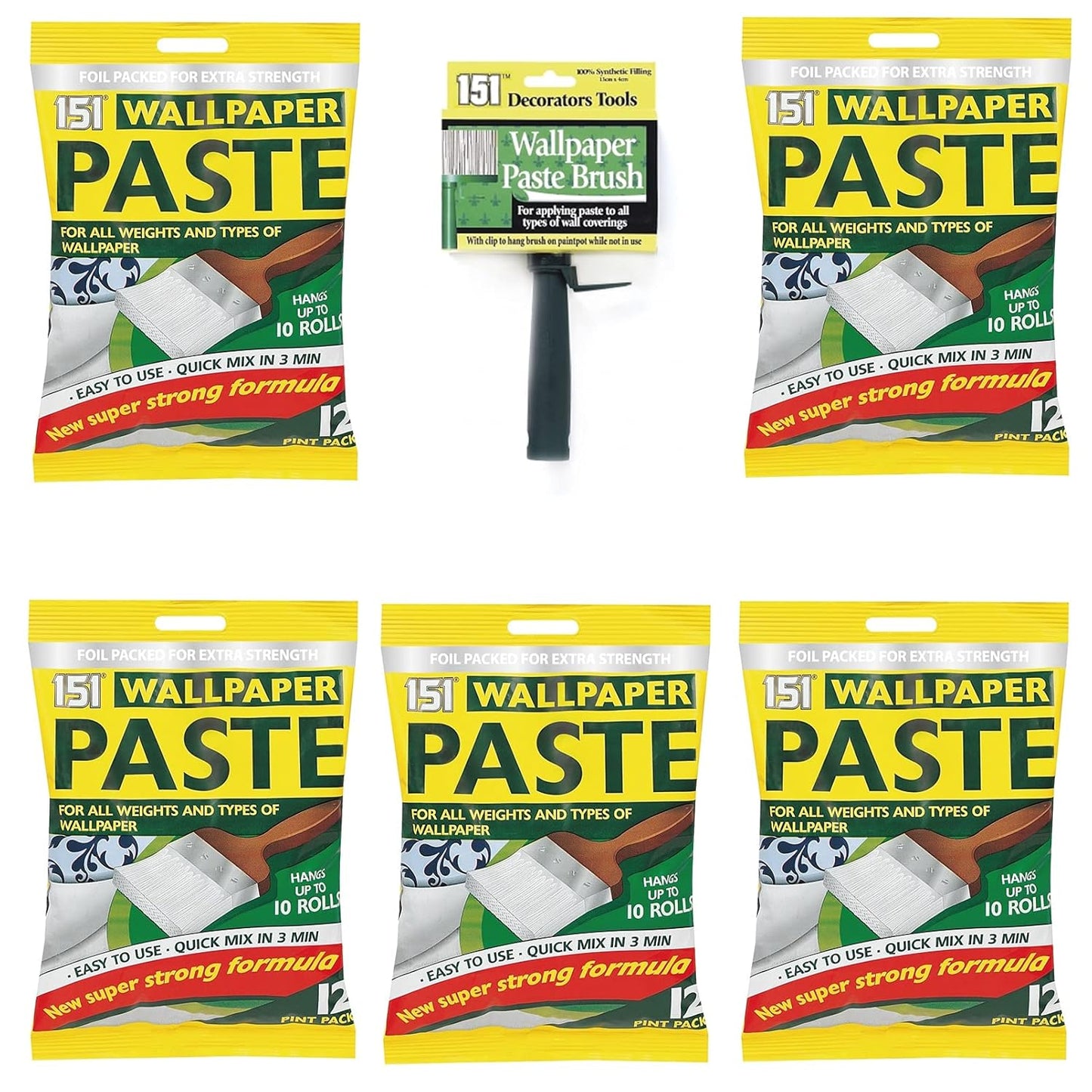 151 Wallpaper Paste & Paste Brush 5 x 12 Pint