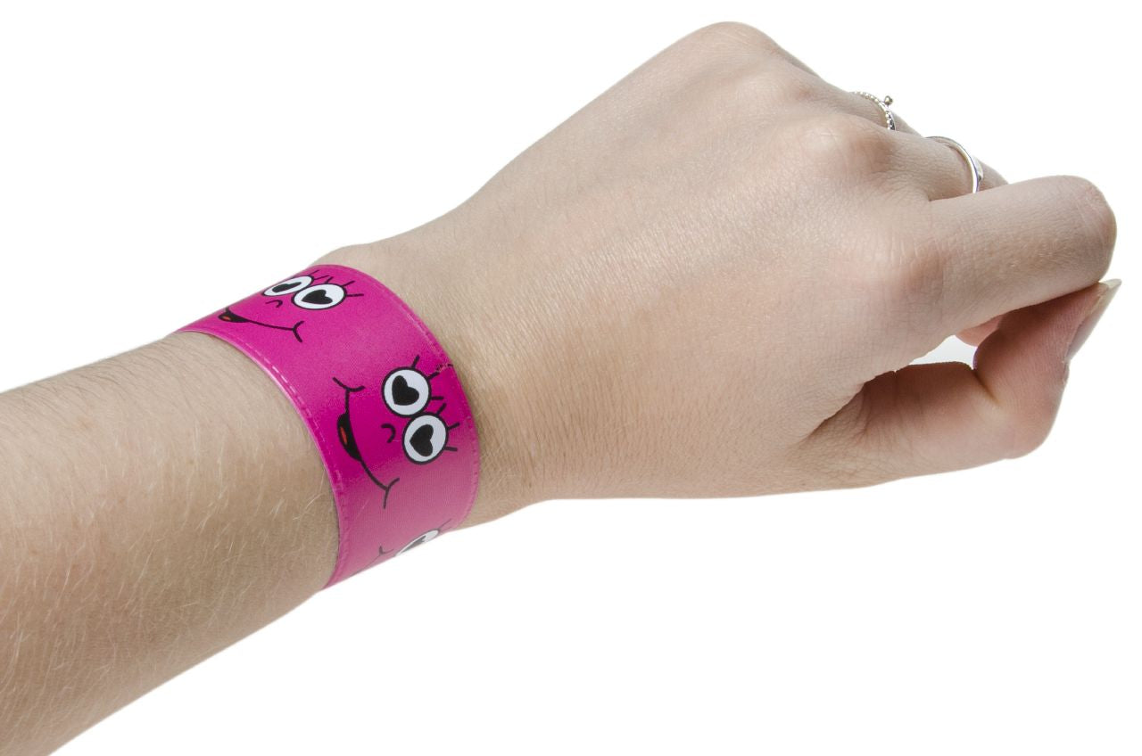 Pack of 6 Emotion Face Snap Bracelets