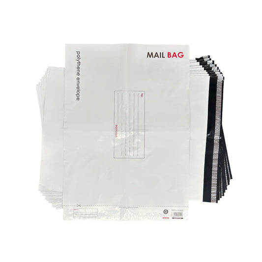 Pack of 30 Jumbo Polythene Mailing Bags 50x65cm – Secure Peel & Seal Envelopes