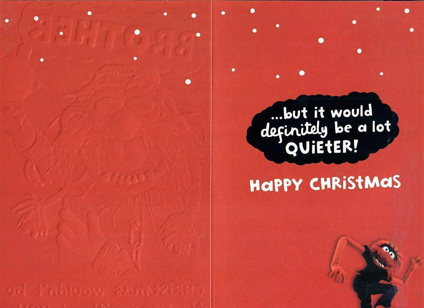 Muppet's Animal Brother Christmas Card 