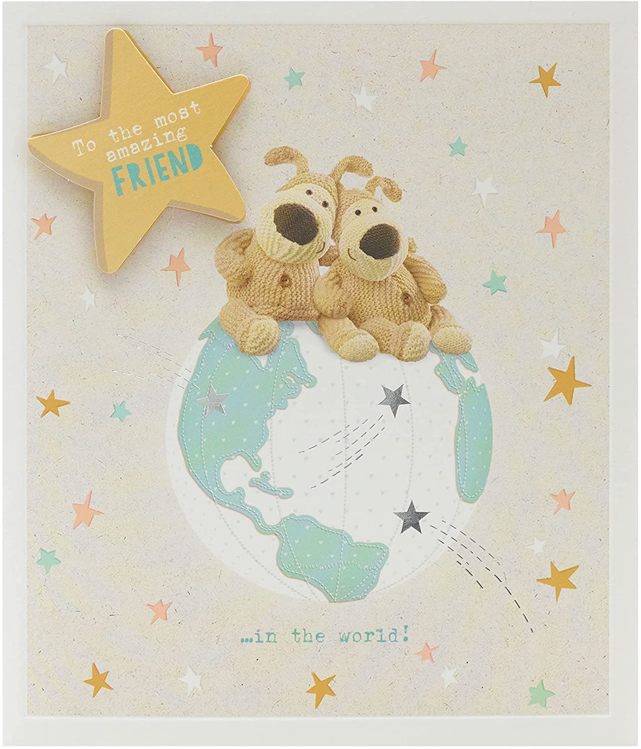 Boofle's Sat on Top of World To The Most Amazing Friend Birthday Card