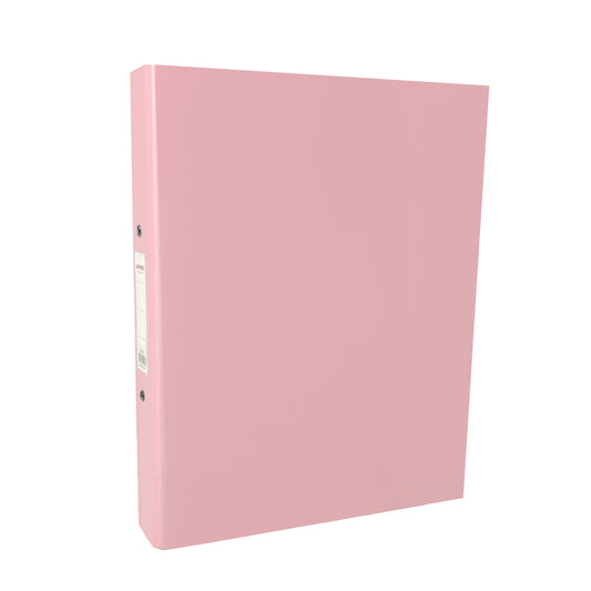 A4 Pastel Pink Paper Over Board Ring Binder by Janrax