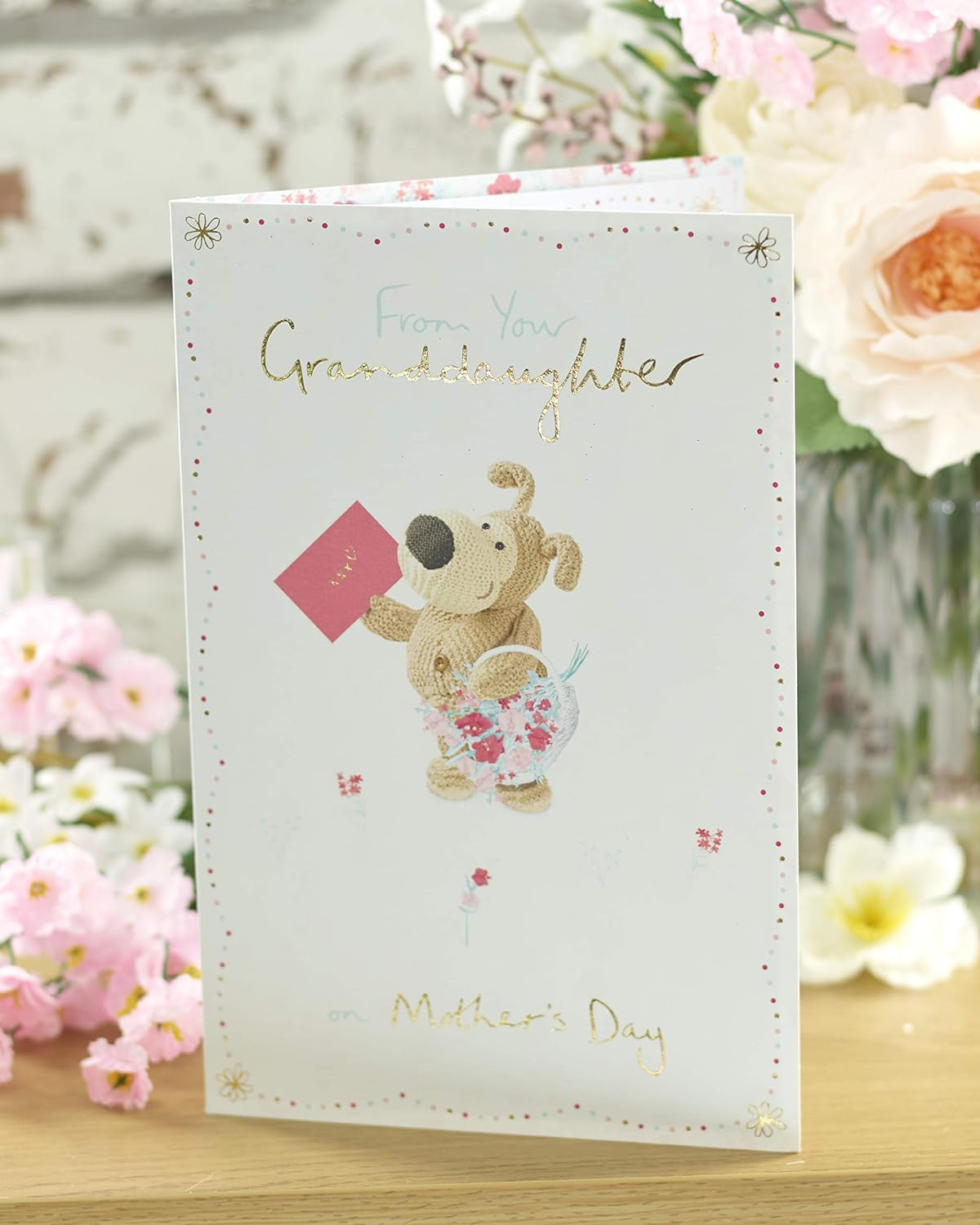 Boofle Foil Finished Mother's Day Card From Granddaughter