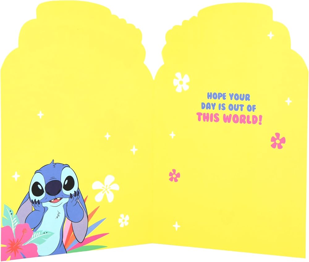 Disney Stitch Daughter Birthday Card
