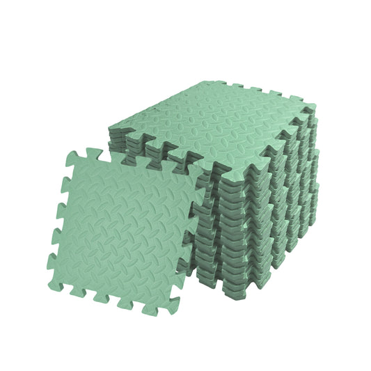 Pack of 40 30x30cm Mint Coloured 1cm Thick EVA Foam Mats