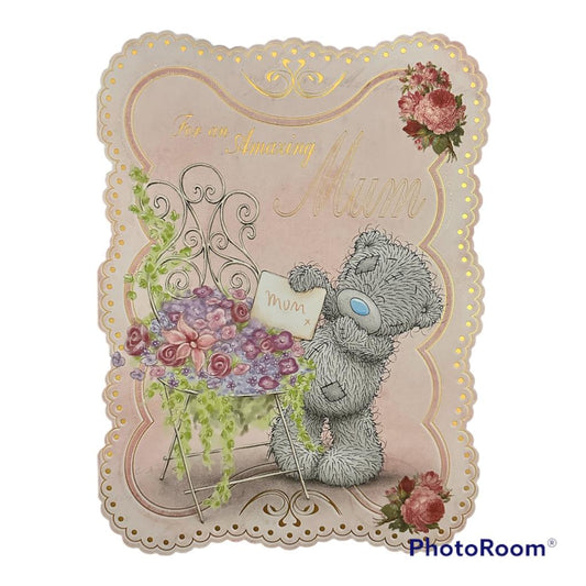 Amazing Mum Sweet Me to You Bear With Flower & Letter Mother's Day Card