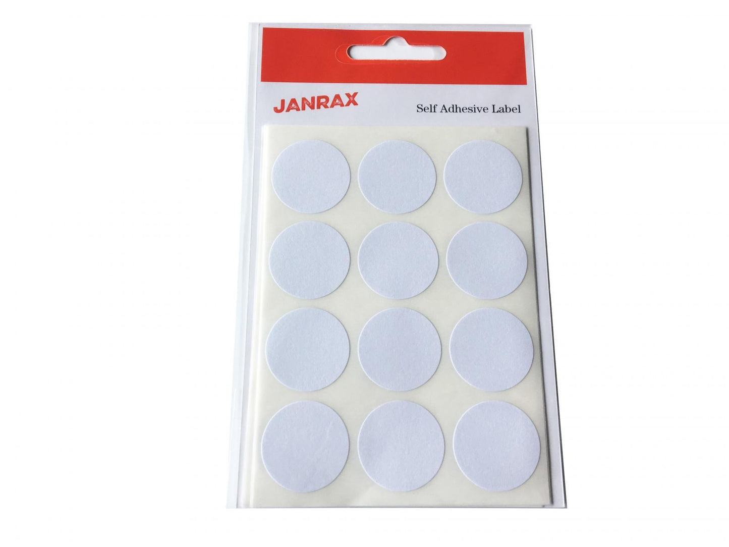 Pack of 84 White 24mm Round Labels - Stickers