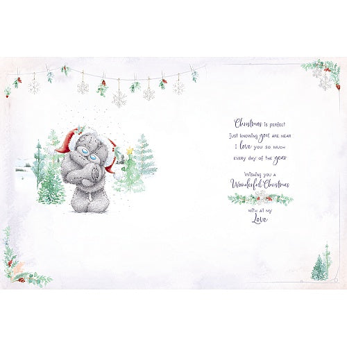 To The One I Love Tatty Teddies On Sledge Design Christmas Card
