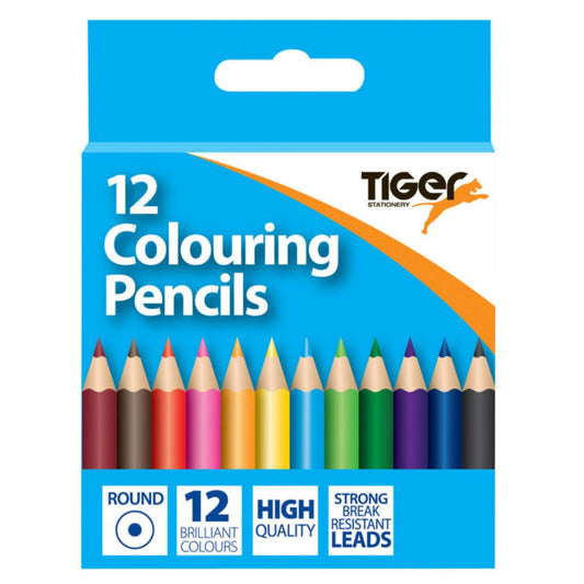 Box of 12 Half Length Colouring Pencils