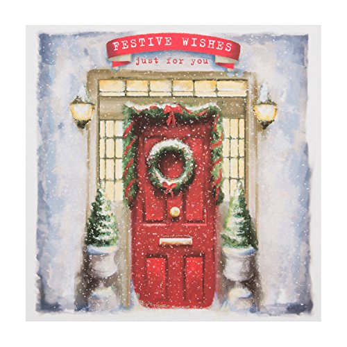 Hallmark Christmas Charity Card Pack "Festive Wishes" - Pack of 10 