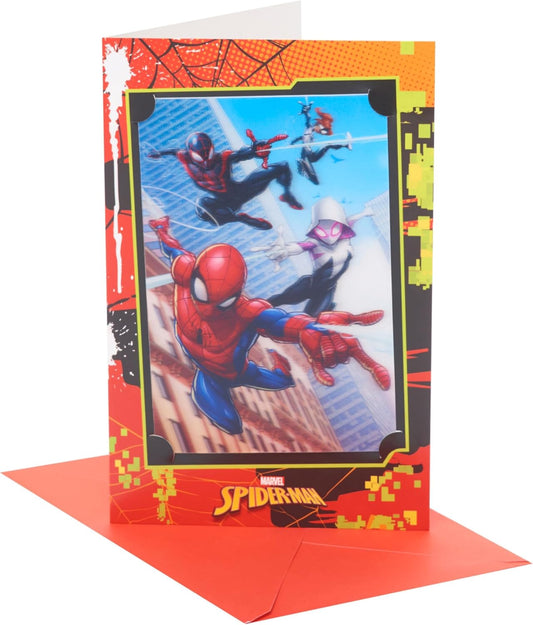 Marvel Spider-Man 3D Keepsake Design Birthday Card