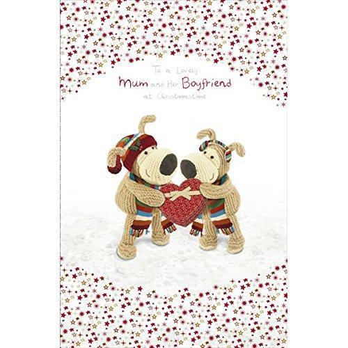 Mum And Her Boyfriend Christmas Card Cute boofle