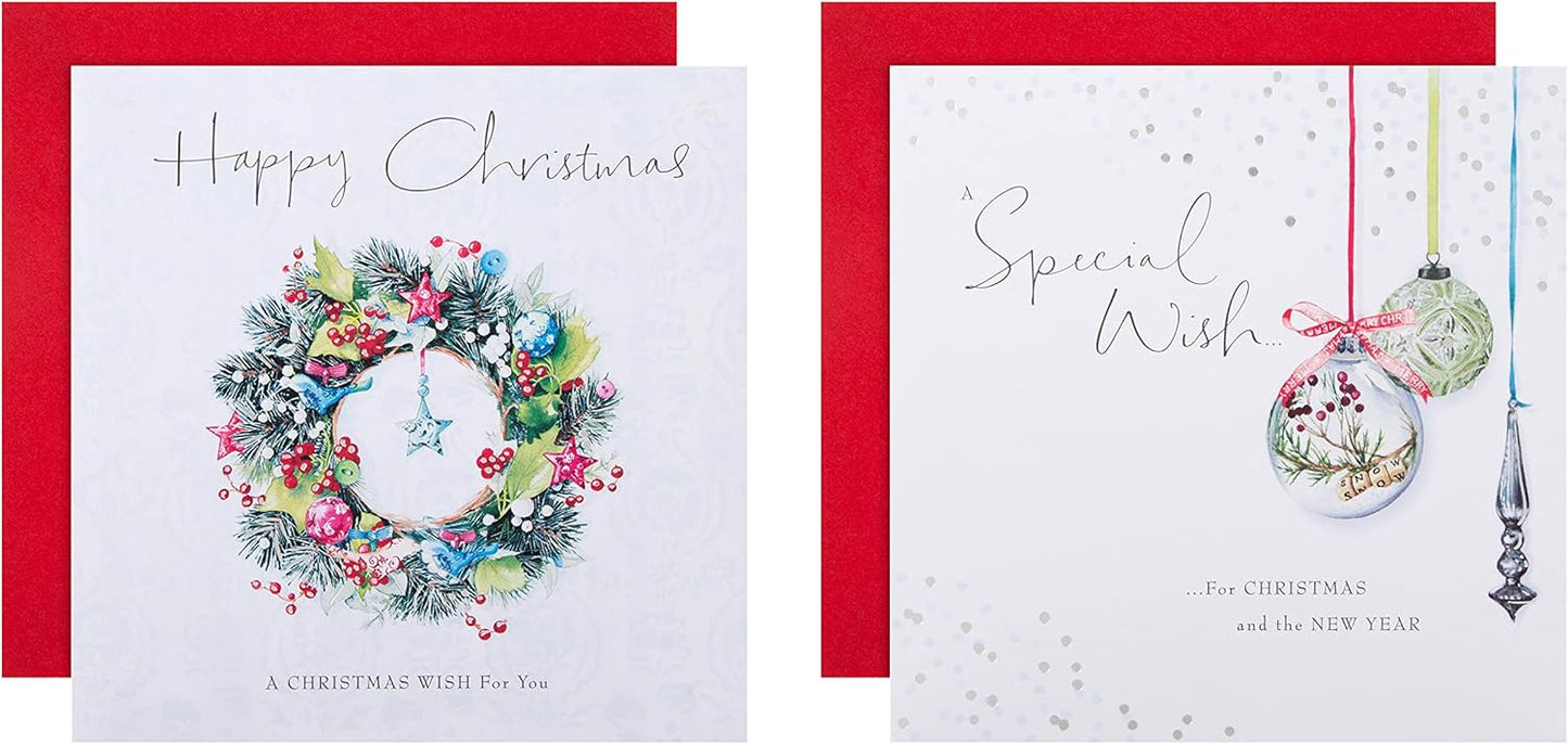 Lucy Cromwell 16 Pack 2 Designs Charity Christmas Cards