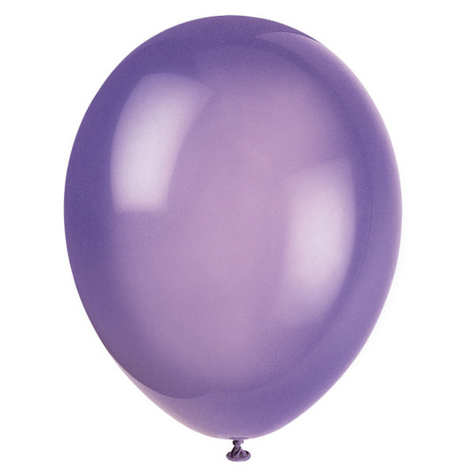 Pack of 10 Midnight Purple 12" Premium Latex Balloons